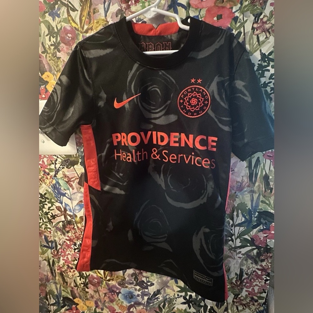 NWSL Portland Thorns Soccer Kids Youth Nike Home Kit Jersey - Small